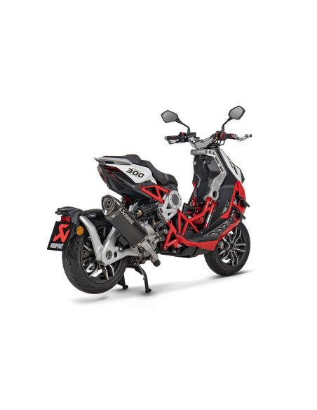 Silencieux AKRAPOVIC - Titane & carbone - ITALJET 300 DRAGSTER 2024-