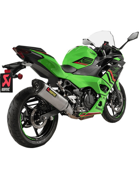 Silencieux AKRAPOVIC - Titane & carbone - KAWASAKI 500 Z / 500 NINJA 2024-
