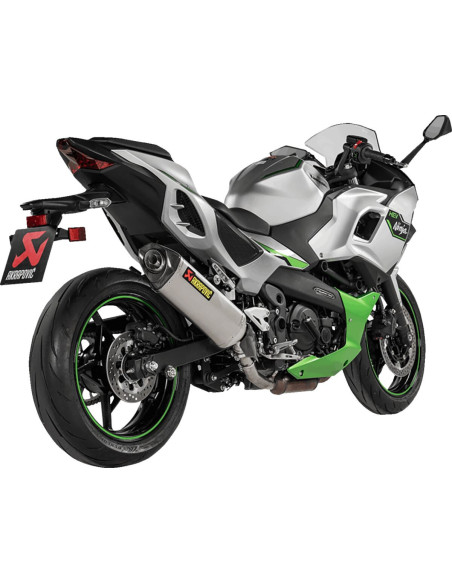 Silencieux AKRAPOVIC - Titane & carbone - KAWASAKI NINJA 7 HYBRID 2024-