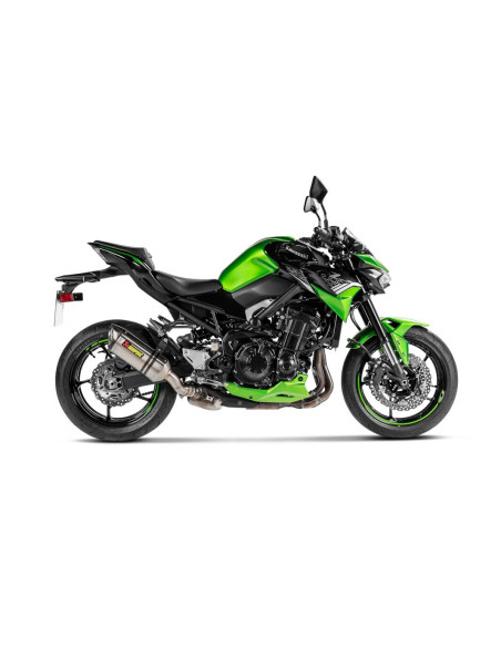 Silencieux AKRAPOVIC - Titane & carbone - KAWASAKI Z900 2025-