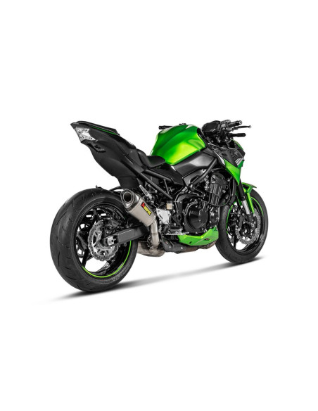 Silencieux AKRAPOVIC - Titane & carbone - KAWASAKI Z900 2025-