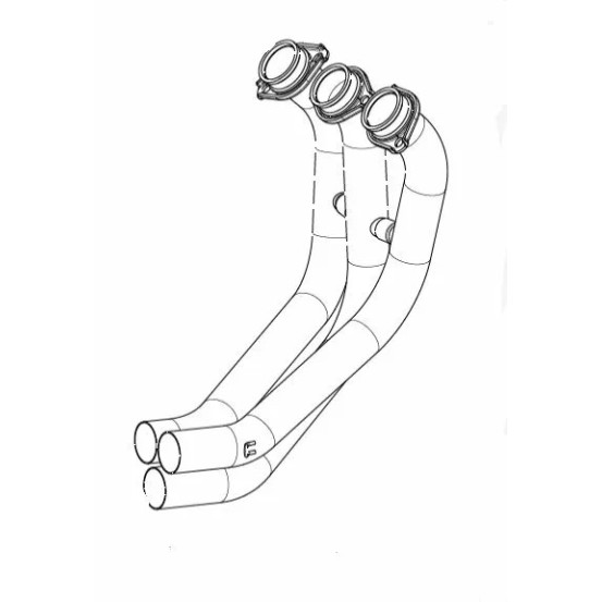 Collecteur AKRAPOVIC - Inox - YAMAHA 900 MT-09 2021-