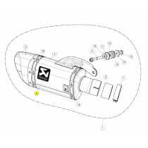Sticker de silencieux AKRAPOVIC P-VST18AL