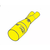 Tube intermédiaire AKRAPOVIC - Inox - YAMAHA 560 T-MAX 2020-