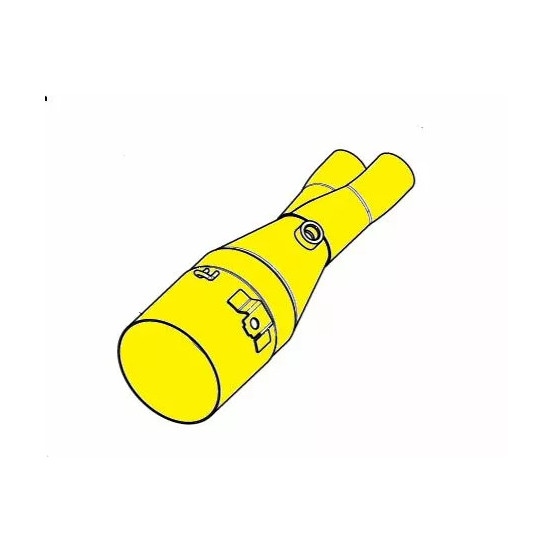 Tube intermédiaire AKRAPOVIC - Inox - YAMAHA 560 T-MAX 2020-
