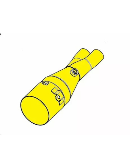 Tube intermédiaire AKRAPOVIC - Inox - YAMAHA 560 T-MAX 2020-