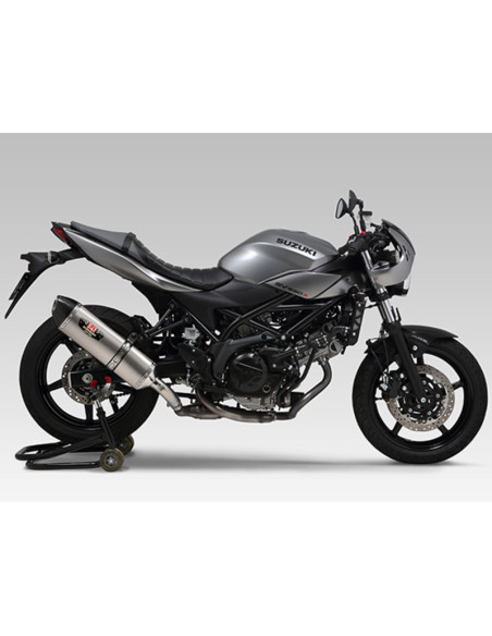 Silencieux YOSHIMURA R-77J - Inox & carbone - SUZUKI 650 SV 2017-2024