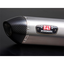 Silencieux YOSHIMURA R-77J - Norme Euro5 - Inox satiné & carbone - Suzuki 800 V-STROM DE 2023-