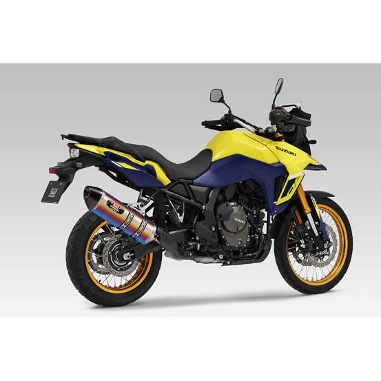 Silencieux YOSHIMURA R-77J - Norme Euro5 - Titane & carbone - Suzuki 800 V-STROM DE 2023-