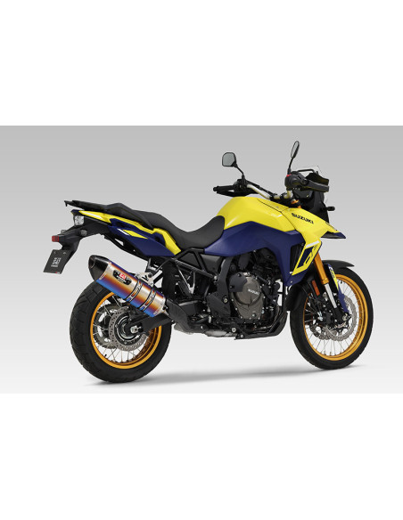 Silencieux YOSHIMURA R-77J - Norme Euro5 - Titane & carbone - Suzuki 800 V-STROM DE 2023-