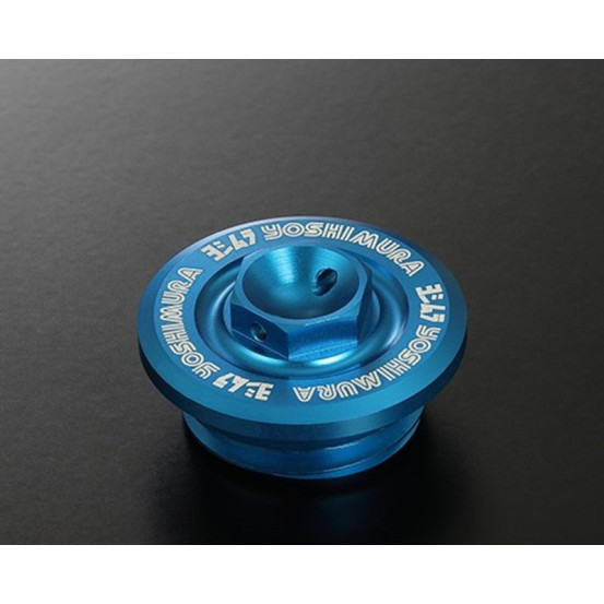Bouchon de carter d'huile bleu YOSHIMURA - M27 x 3,0