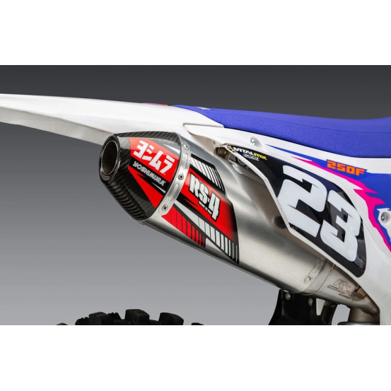 Silencieux YOSHIMURA RS-4 Signature Series - Inox & carbone - YAMAHA 250 YZF 2024-