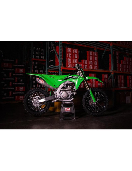 Ligne complète YOSHIMURA RS-12 Signature Series - Inox & carbone - KAWASAKI 250 KXF 2025-
