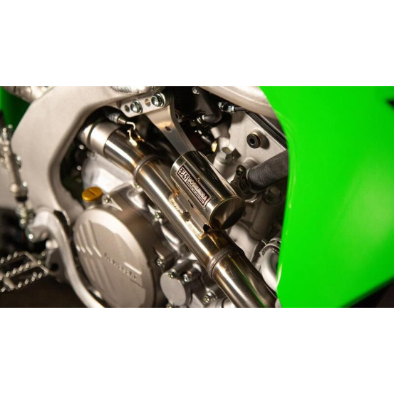 Ligne complète YOSHIMURA RS-12 Signature Series - Inox & carbone - KAWASAKI 250 KXF 2025-