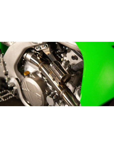 Ligne complète YOSHIMURA RS-12 Signature Series - Inox & carbone - KAWASAKI 250 KXF 2025-