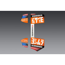 Jeu de stickers silencieux YOSHIMURA RS-12 - Orange