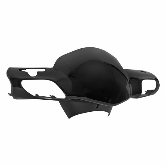 Couvre guidon avant (pour interrupteur carre) origine Piaggio 50 Typhoon après 2018 / Aprilia 50 SR après 2018 Noir brillant