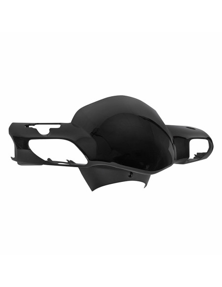 Couvre guidon avant (pour interrupteur carre) origine Piaggio 50 Typhoon après 2018 / Aprilia 50 SR après 2018 Noir brillant