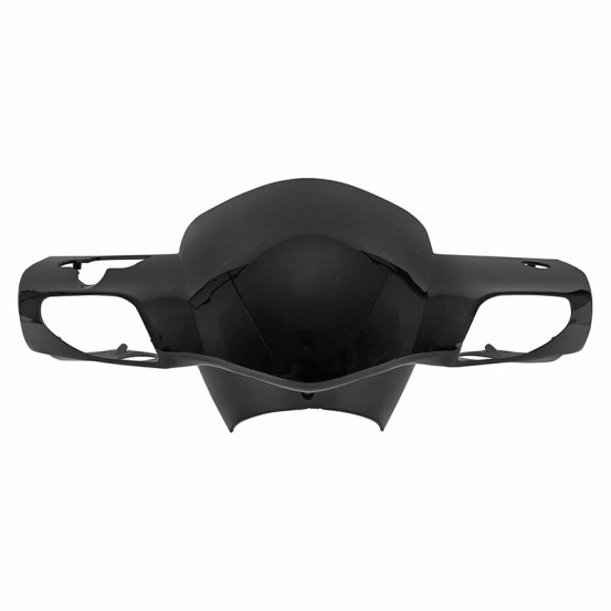 Couvre guidon avant (pour interrupteur carre) origine Piaggio 50 Typhoon après 2018 / Aprilia 50 SR après 2018 Noir brillant