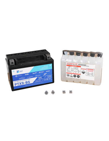 Batterie 12V 8AH PTX9-BS origine Piaggio