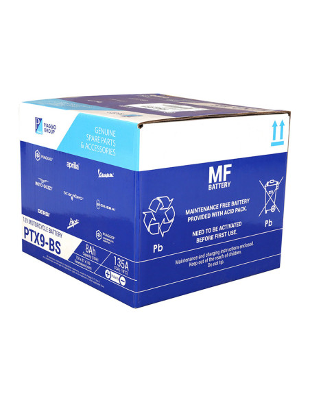Batterie 12V 8AH PTX9-BS origine Piaggio