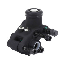 Pinces / étrier amortisseur gauche origine Piaggio 125 / 250 / 300 / 400 / 500 MP3 / 350 MP3 / 125 / 300 Yourban