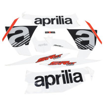 Autocollant / sticker / kit décors origine Aprilia 125 SR GT compact sport Rouge après 2021