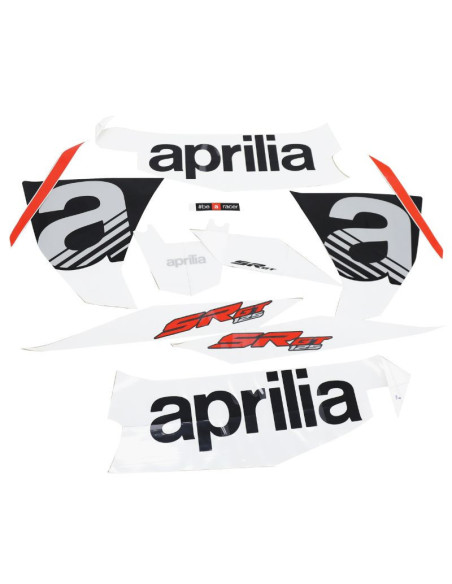 Autocollant / sticker / kit décors origine Aprilia 125 SR GT compact sport Rouge après 2021