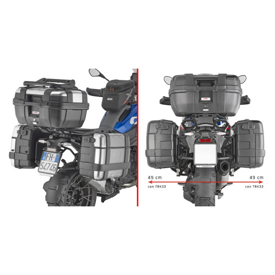 Pack bagagerie GIVI BMW R 1300 GS 2024 Trekker - Gris (V1)