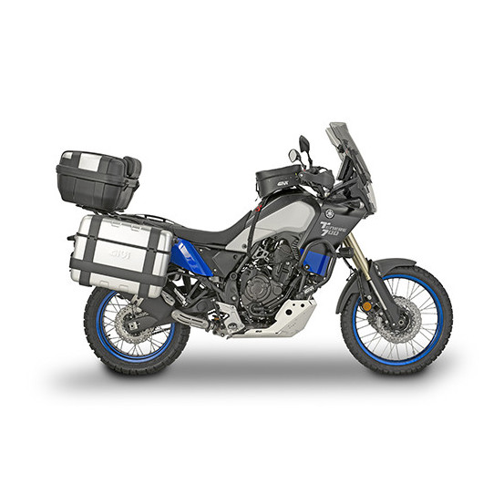 Pack bagagerie complet GIVI YAMAHA 700 Ténéré 2019 - 2024 -  World Raid 2022 - 2024 Trekker - Gris
