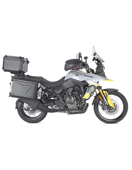 Pack bagagerie complet GIVI SUZUKI DL 800 DE 2023 - 2024 Trekker Outback Evo Smart - Noir