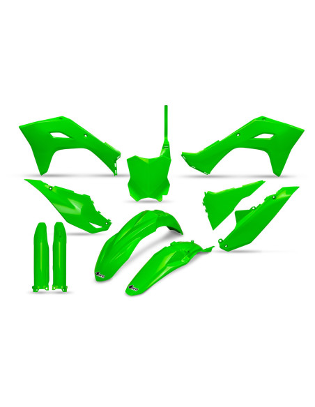 Kit plastiques complet - Néon Vert - UFO Kawasaki 450 KX-F 2024-2026