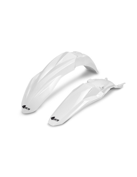 Kit Gardes boues Avant + Arrière - Blanc - UFO Kawasaki 450 KX-F 2024-2026