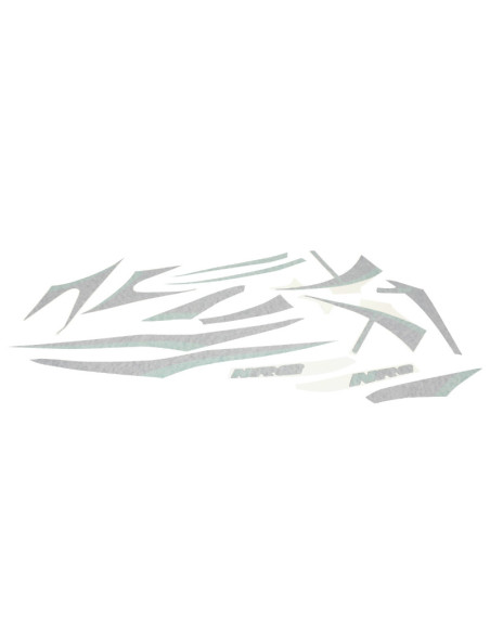 Autocollant / sticker / kit décors origine Piaggio 50 NRG 2007-2017 (pour vehicule Noir mat)