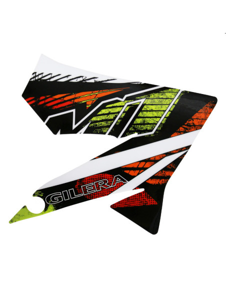 Autocollant / sticker / décor aile avant droite origine Piaggio 50 Gilera SMT / RCR après 2015 limited