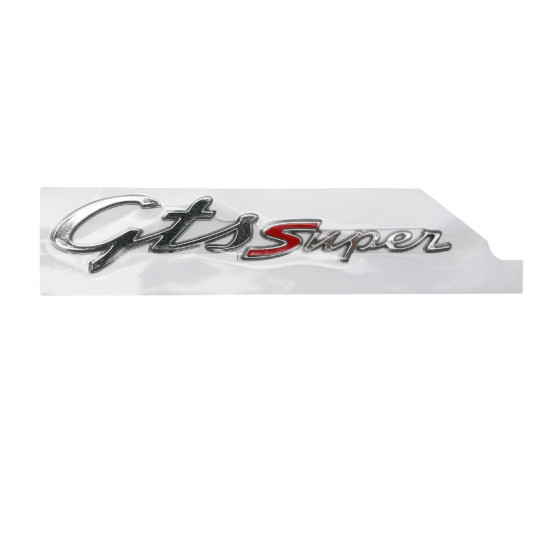Autocollant / sticker / décor GTS super d'aile arrière droite origine Piaggio 125 / 300 Vespa GTS 2016-2020