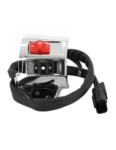 Commodo / commutateur droit chrome brillant origine Piaggio 125 Vespa Sprint / Primavera après 2016 version sport
