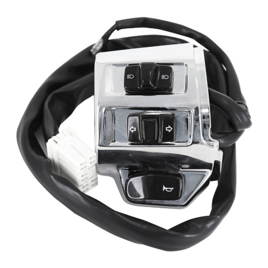 Commodo / commutateur gauche chrome brillant origine Piaggio 125 Vespa Primavera / Sprint après 2016 -
