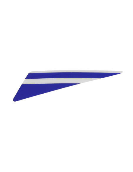 Autocollant / sticker / décor droite (bleu / Blanc) de garde boue avant origine Piaggio Gilera 50 SMT / RCR après 2018