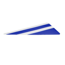 Autocollant / sticker / décor gauche (bleu / Blanc) de garde boue avant origine Piaggio Gilera 50 SMT / RCR après 2018