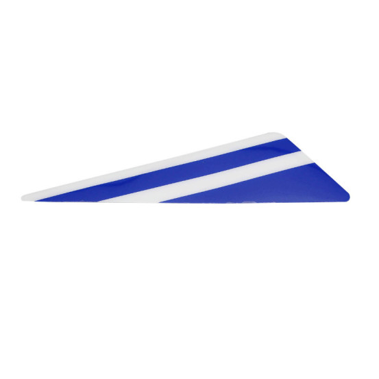 Autocollant / sticker / décor gauche (bleu / Blanc) de garde boue avant origine Piaggio Gilera 50 SMT / RCR après 2018