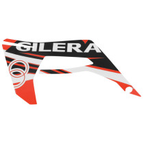 Autocollant / sticker / décor aile avant gauche Noir / Rouge origine Piaggio Gilera 50 SMT / RCR après 2018