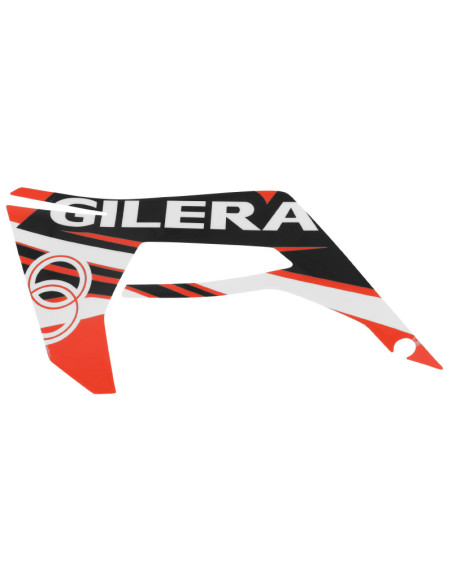 Autocollant / sticker / décor aile avant gauche Noir / Rouge origine Piaggio Gilera 50 SMT / RCR après 2018