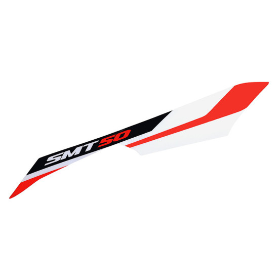 Autocollant / sticker / décor aile arrière droite (rouge / Noir / Blanc) origine Piaggio Gilera 50 SMT / RCR après 2018