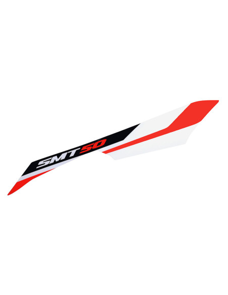 Autocollant / sticker / décor aile arrière droite (rouge / Noir / Blanc) origine Piaggio Gilera 50 SMT / RCR après 2018