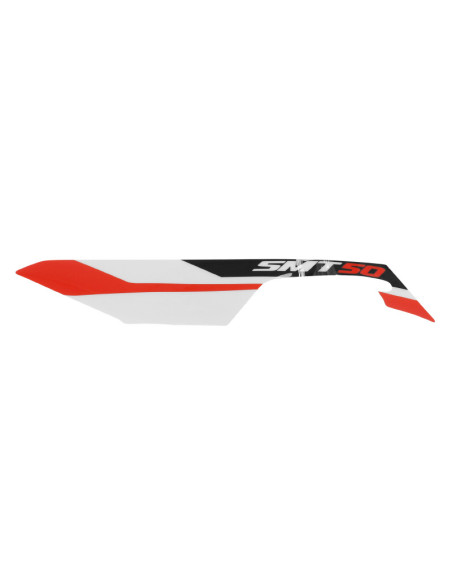 Autocollant / sticker / décor aile arrière gauche (rouge / Noir / Blanc) origine Piaggio Gilera 50 SMT / RCR après 2018