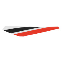 Autocollant / sticker / décor garde boue arrière gauche origine Piaggio 50 Gilera SMT / RCR après 2018 Blanc / Rouge / Noir