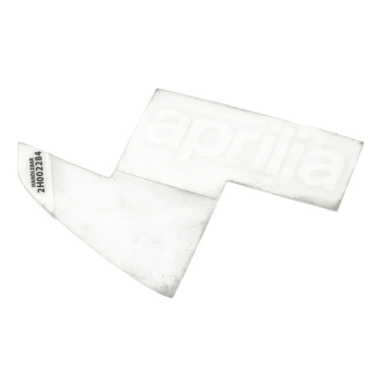 Autocollant / sticker / décor sur couvre guidon origine Piaggio 50 SR Aprilia après 2018