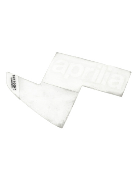 Autocollant / sticker / décor sur couvre guidon origine Piaggio 50 SR Aprilia après 2018
