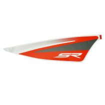 Autocollant / sticker / décor aile arrière droite origine Piaggio Aprilia 50 SR Motard après 2018 Noir 85 / b